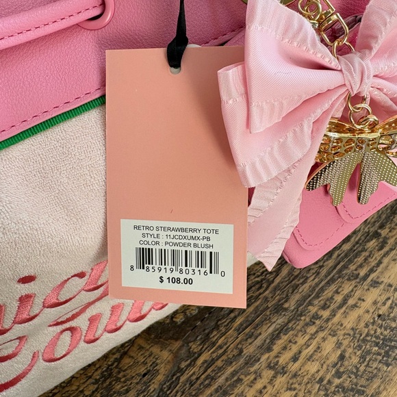 Juicy Couture Retro Strawberry Daydreamer Tote - Picture 8 of 9